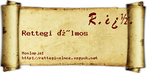 Rettegi Álmos névjegykártya